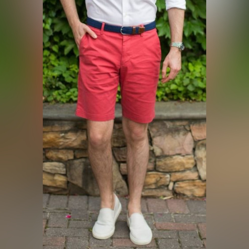 Banana Republic Sailor Red Men's Flat Front Shorts